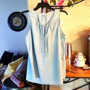Sonoma short sleeve denim blouse